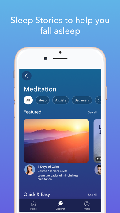 Calm App Store screenshot