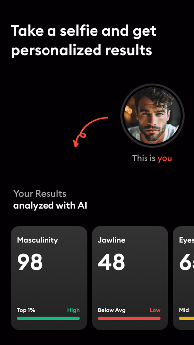 LooksMax AI App Store screenshot