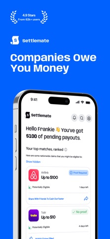 Settlemate App Store screenshot
