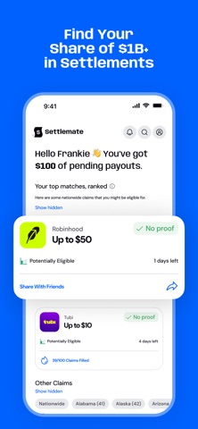 Settlemate App Store screenshot