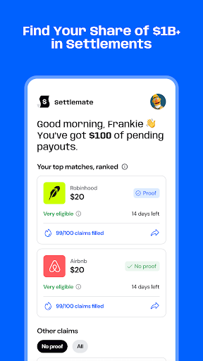 Settlemate Google Play screenshot